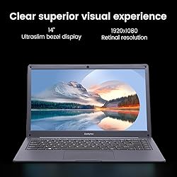 Azeyou 14.1” FHD Laptop, Intel Core i3
