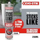 EVO-STIK Sticks Like Adhesive Clear 290ml All Weather Extreme Temperature view 2