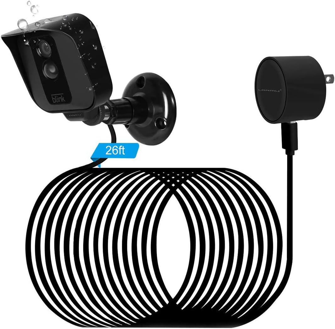 Power Adapter for Blink XT2 & Blink XT,LANMU Weatherproof Outdoor Power