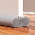 32" Door Draft Stopper - Under Door Seal For Gaps Up To 1.7", Noise & Light Blocker, Grey