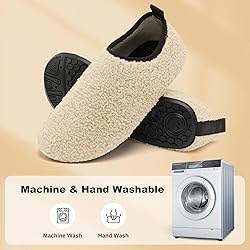 QFH Womens Mens Indoor Home Slippers Adult