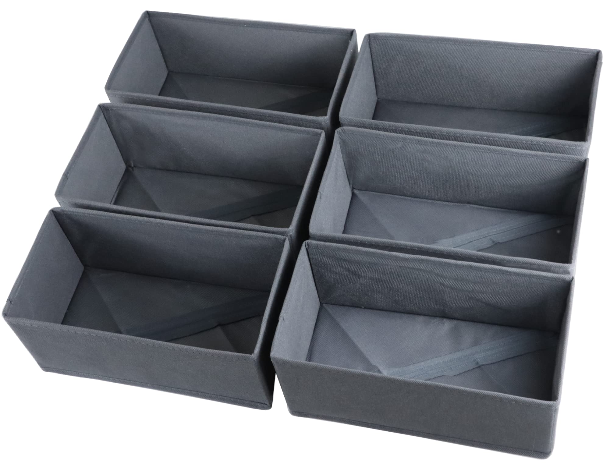 Photo 1 of KIKILIE 6 Pack Foldable Clothing Organizers, Multi-purpose Drawer Dividers for Shirts, Bra, Socks and Panties (DD5250)