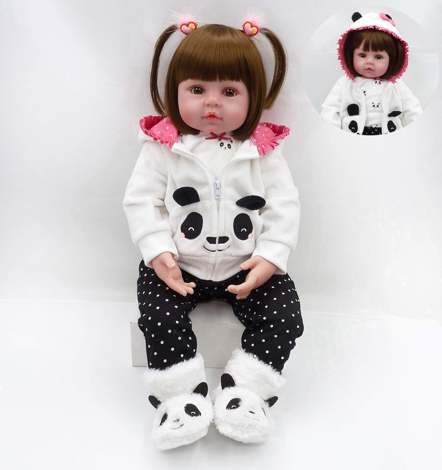 Prezzo ZIYIUI 19 Pollici 47 CM Bambola Reborn Realistico Vinile Silicone Morbido Simulazione Bambino Bambole Reborn Femmina Toddler Babies Reborn Baby Doll Regalo di Compleanno Giocattoli Magnetico Offerte