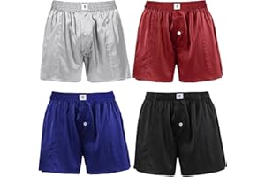 LilySilk Silk Boxers Mens Breathable Real Mulberry Underwear 6A Grade Royal Shorts Combo Pack, Silk Sleep Lounge Bottoms