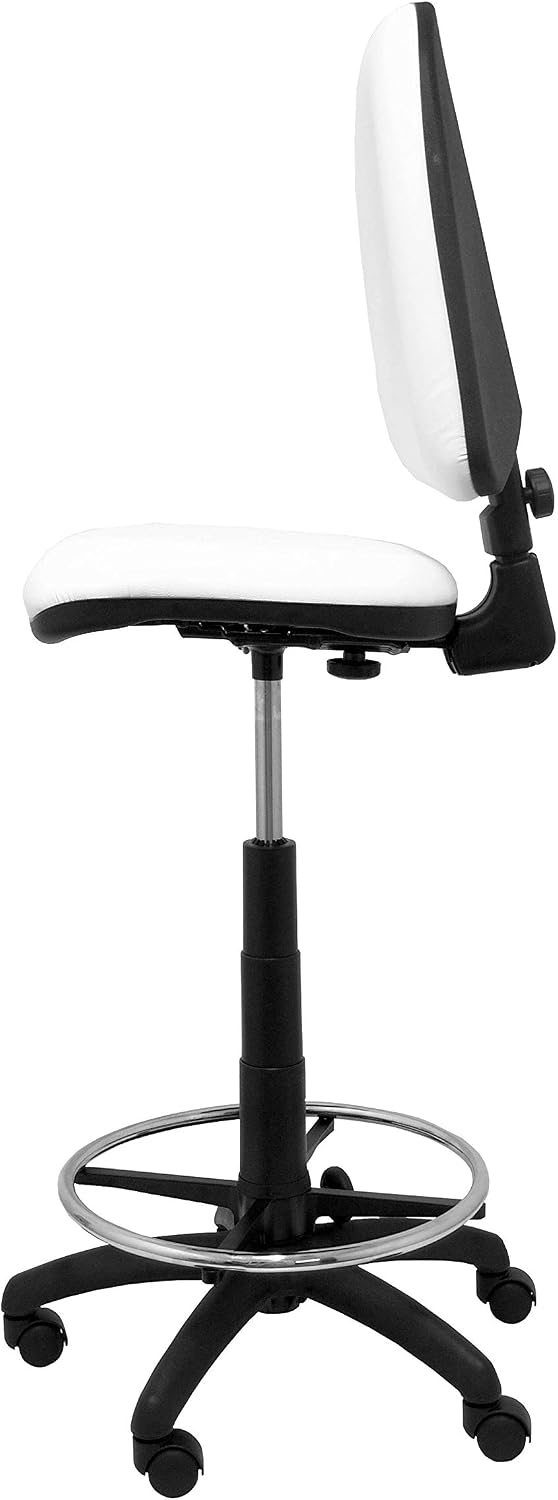 Piqueras Y Crespo (PIQU7) Ayna Stool Imitation Leather White Ladder, One Size, Talla unica - Image 4