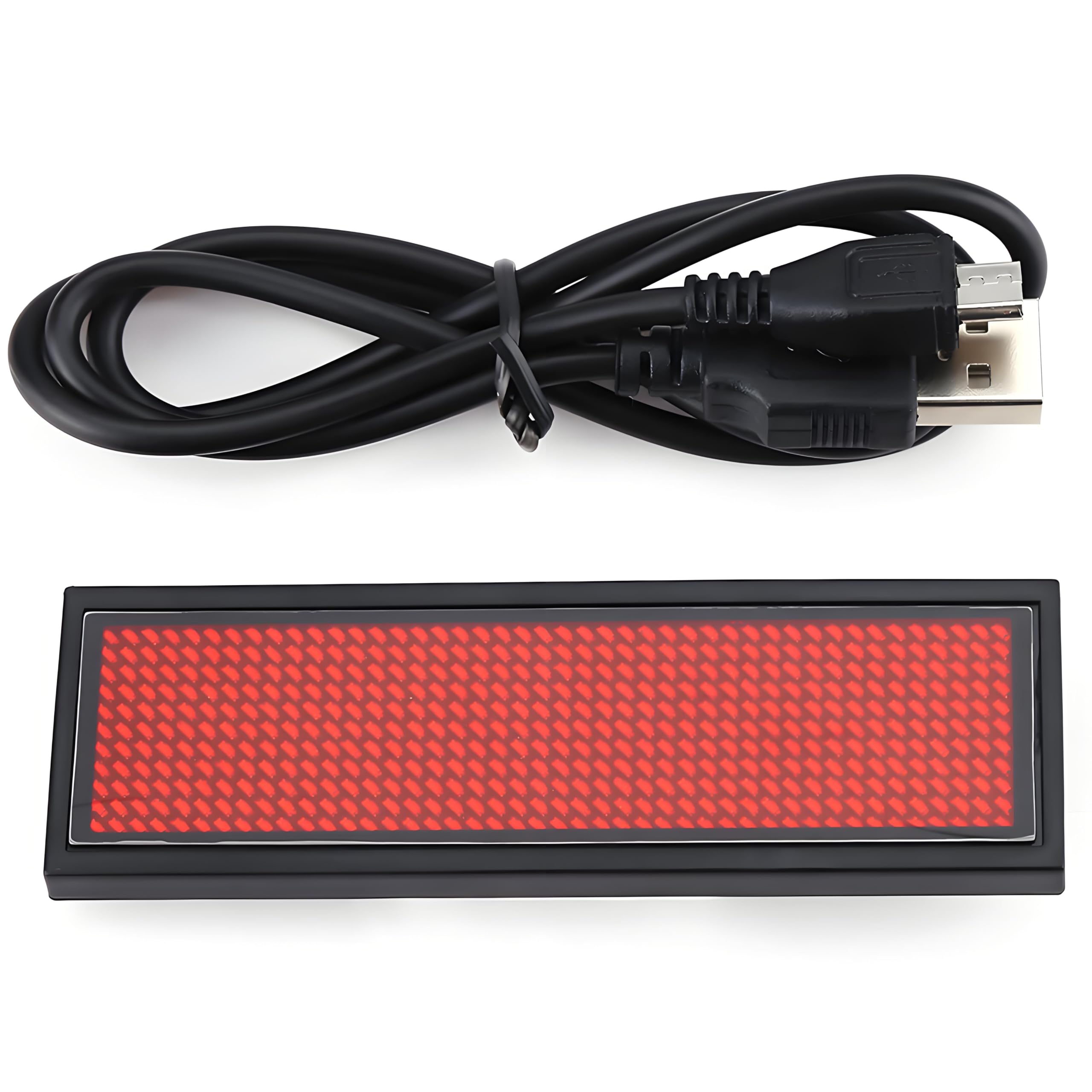 LED Badge Digital Programmable LED Sign Small Display Scrolling Business Tools
