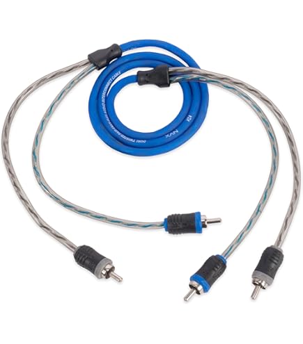 Stinger Cable de interconexión RCA de grado audiófilo SI626 de 6 pies y 2 canales serie 6000