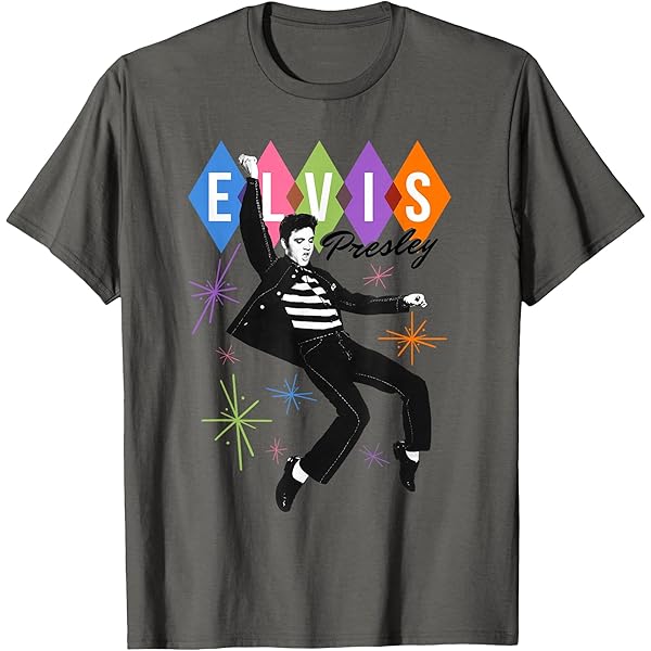 Amazon.com: Elvis Presley American Flag T-Shirt : Clothing, Shoes