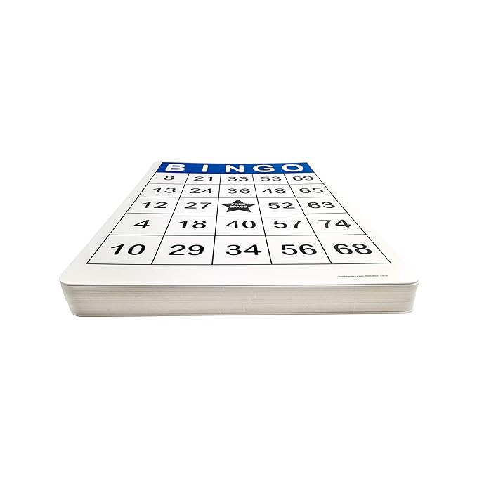 Bingo Supplies Reusable Laminated & Glossy Plus Clear 3/4 Bingo Chips