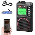Raddy RF75A APP Control Shortwave Radio, Portable AM/FM/VHF/SW/WB Weather Radio, Pocket Radio Rechargeable w/ 9.85 Ft Wire Antenna