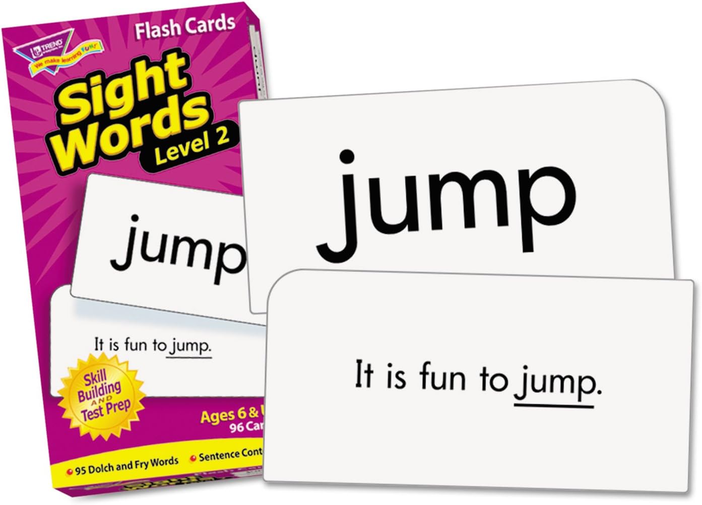 MOT3 Trend T53018 Skill Drill Flash Cards, 3 x 6, Sight Words Set 2