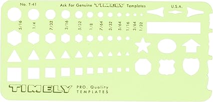 Timely Small Shapes Template 41t