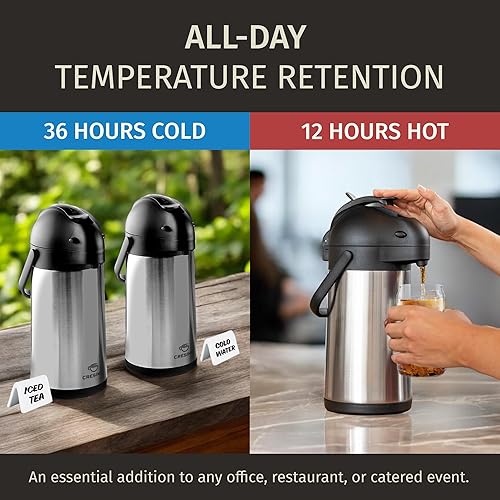 Pykal Thermal Coffee Carafe Thermal Coffee Carafe 74Oz, Keeps
