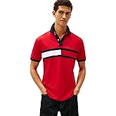 Tommy Hilfiger Men's Short Sleeve Cotton Pique Flag Polo in Regular Fit