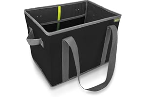 meori Foldable Grocery Basket Collapsible Reusable Market Tote Bag Picnic Errands Shopping