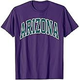 Retro Arizona Throwback Arizona Green Purple Classic AZ Tee T-Shirt