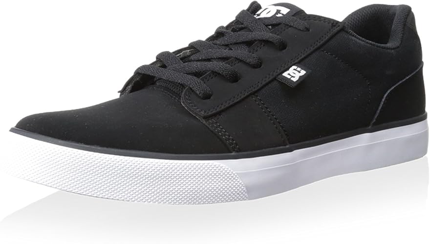 dc black and white shoes