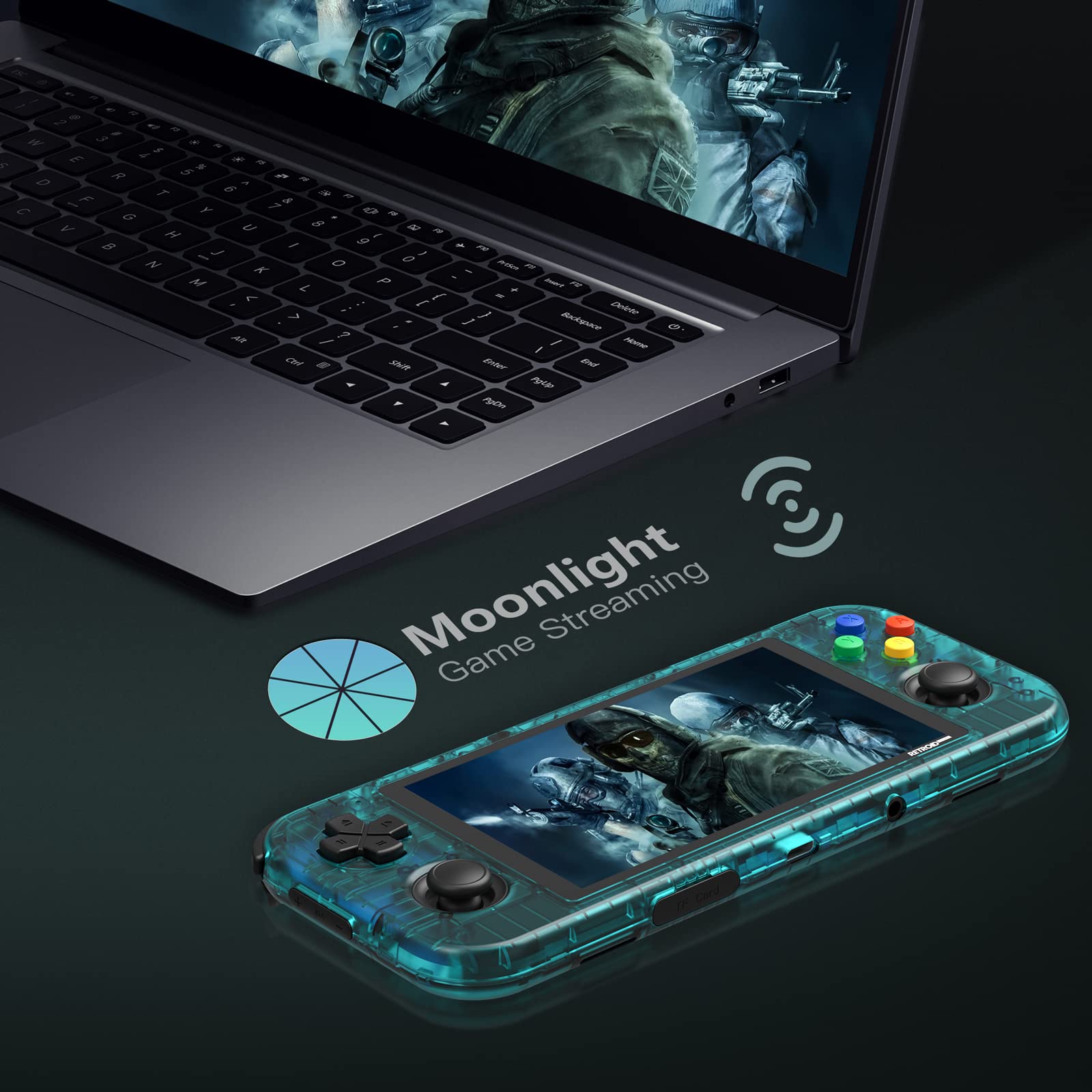 Retroid Pocket 3 Plus Retro Game Handheld - Android Console, Multiple Emulators, 4.7 Inch 16:9 Display, 4500mAh Battery, Classic Games (Indigo)