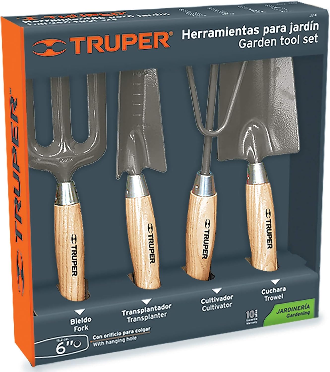 truper jj 4 juego de 4 herramientas para jardin 6