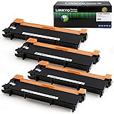LINKYO Replacement for Brother TN660 TN-660 TN630 TN-630 Toner Cartridge (High Yield, Black, 4-Pack)