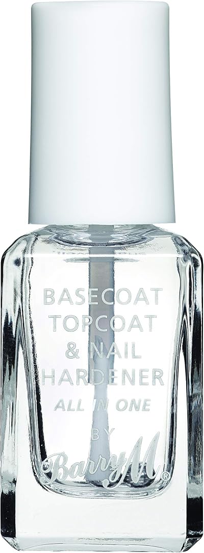 Barry M Nail Paint 54 3 in 1 Base Coat Top Coat Nail Hardener Clear