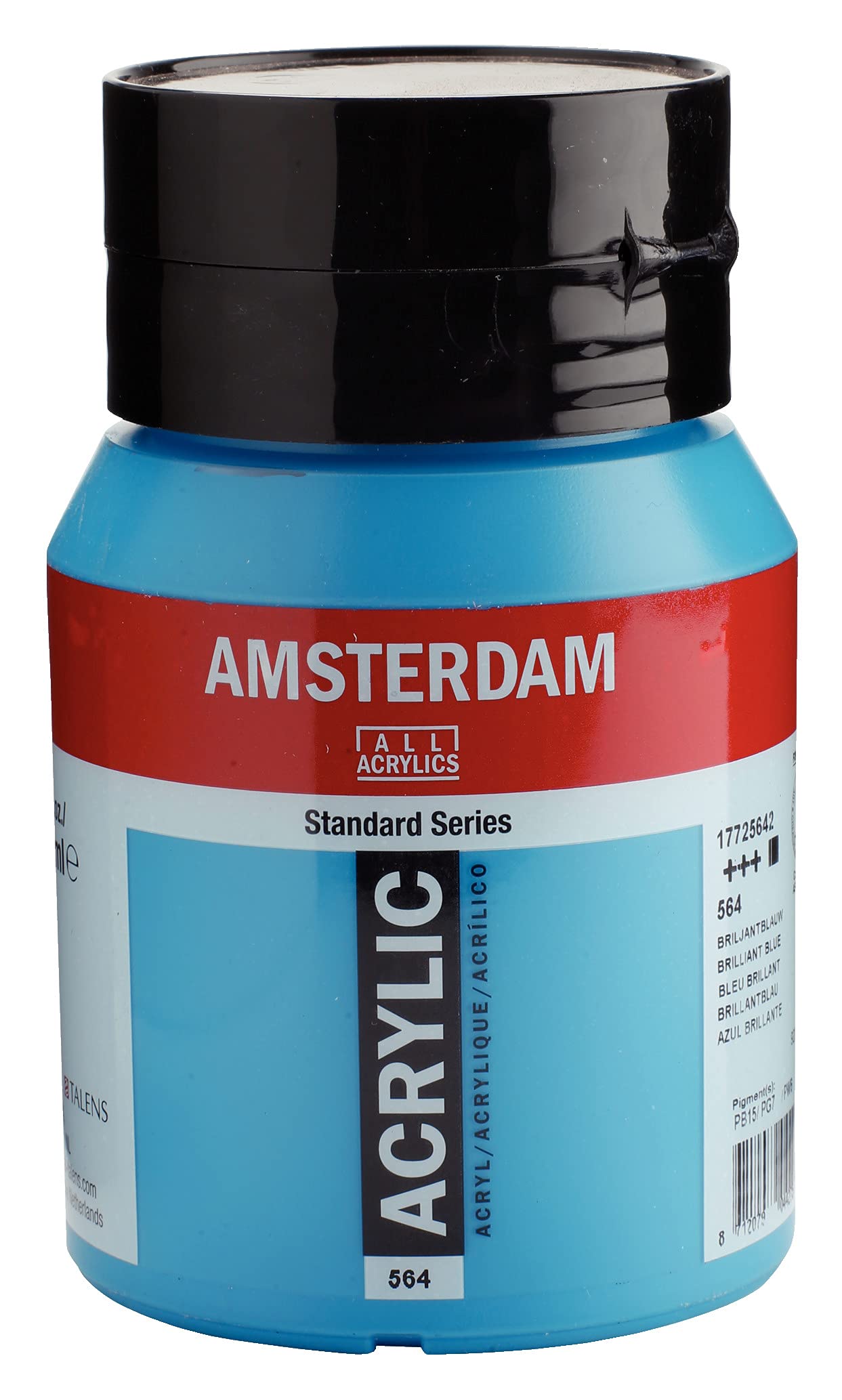 Amsterdam Standard Series Acrylic Jar 500 ml Brilliant Blue 564 (17725642)