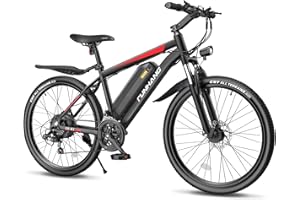 Funhang Electric Bike for Adults, Peak 750W Ebike, 50Miles 21.7MPH Adult Electric Bicycles, 26" Electric Mountain Bike 48V 374.4WH Battery, Commuter E Bike with Adjustable Stem, Fenders, 21 Speed