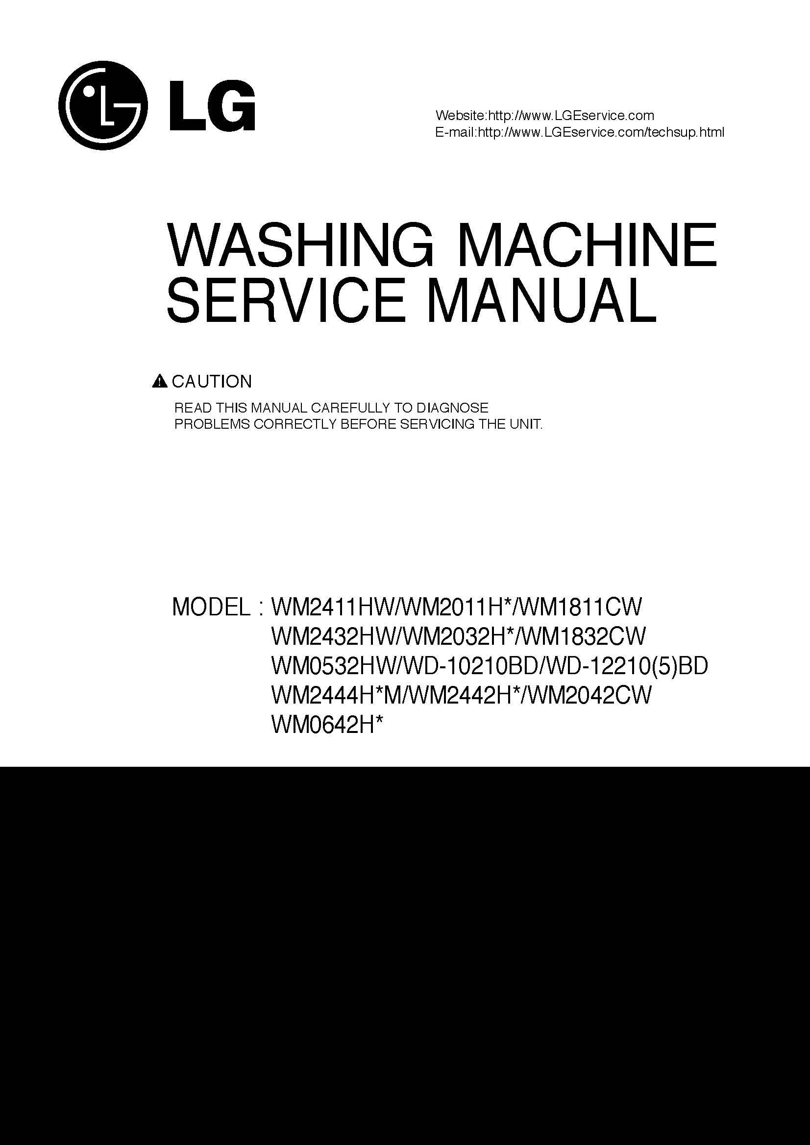 LG WM0642HW and more model's service manual: LG: 0912345064206: Amazon.com:  Books