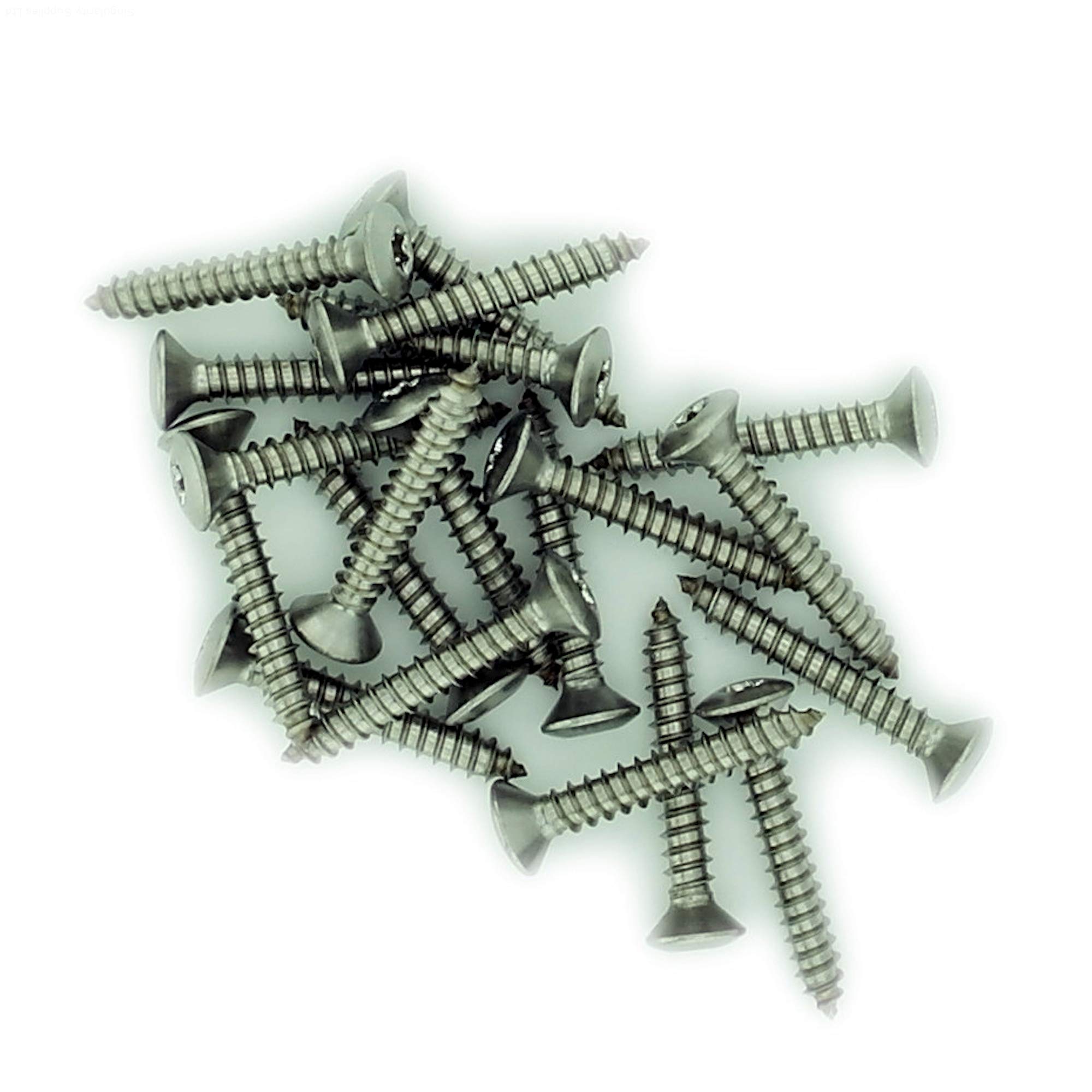 No.7 x 1.975 (3.9mm x 50mm) TX Raised Countersunk Self-Tapping Screw - Stainless Steel (A2) (Pack of 20) โ image 1