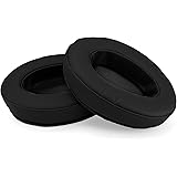 BRAINWAVZ Replacement Memory Foam Earpads - Suitable For Many Other Large Over The Ear Headphones - AKG, HifiMan, ATH, Philips, Fostex (Black)