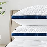 Slybear Pillows King Size Set of 2, Cooling Hotel Luxury Bed Pillows for Sleeping 2 Pack, Supportive Breathable Down Alternative Gusseted Pillow for Back Stomach or Side Sleepers, Machine Washable