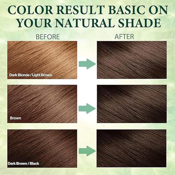 NCEPROHR DARK BROWN HAIR COLOR SHAMPOO 3 IN 1 FOR GRAY HAIR-HERBAL DARK BROWN HAIR DYE SHAMPOO FOR WOMEN & MEN, INSTANT HAIR SHAMPOO EASY TO USE & LONG LASTING BROWN SHAMPOO 500ML (DARK BROWN)