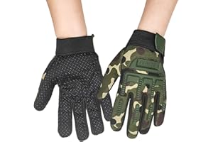 Long Keeper Kids Cycling Tactical Gloves – Boys Sport Climbing Fishing Gloves Anti Slip Full Finger Gloves