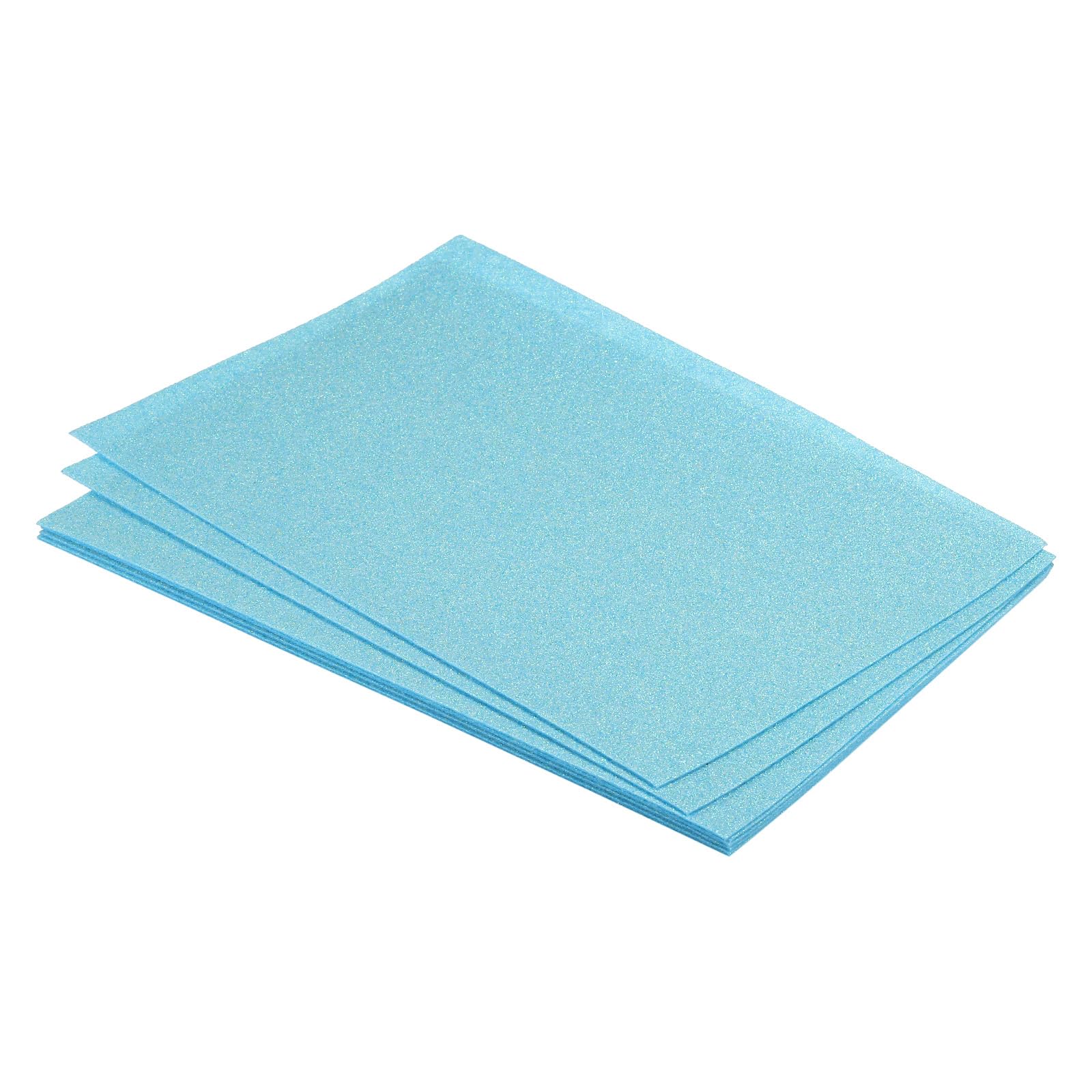 PATIKIL Soft Felt Sheets Glitter Fiber Craft Sheets Light Blue 11.8 Inch x 7.8 Inch for DIY Hobby Decorate Pack of 6 โ image 1