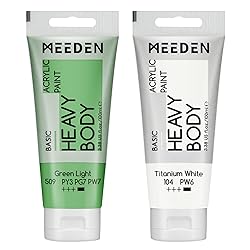 MEEDEN Acrylic Paint Green Light: 100ml/3.38oz