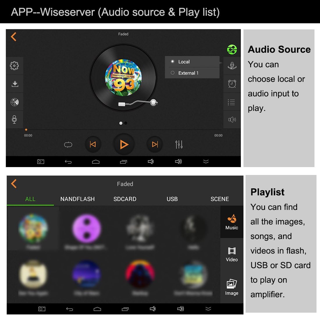 in wall touch screen stereo