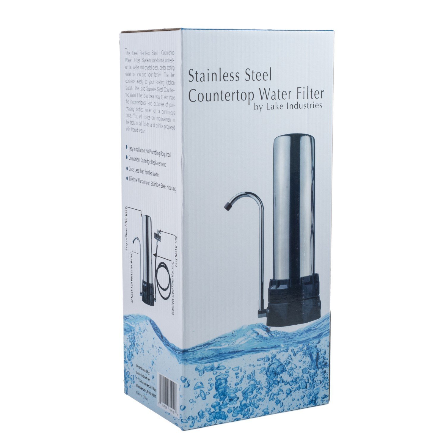 Lake Industries The Stainless Steel Countertop Water Purifier Filter