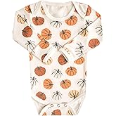 Copper Pearl Short Sleeve Bodysuit Baby: Ultra Soft Bodysuits for Newborns, Boys, Girls, and Infants - Stylish, Comfortable, Overlap Shoulders, Premium Knit Fabric - Karver, 0-3 Months