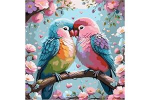 JATOK Paint by Numbers Kits for Adults, Painting Kits for Beginners On Clear Symbols Colored Canvas, Easy DIY Acrylic Pigment