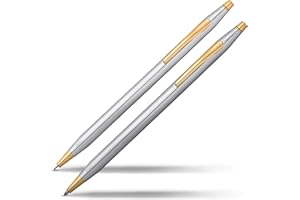 Cross Classic Century Refillable Pen & Pencil Gift Set Presented in a Luxury Gift Box - Medium Point, Black Ink, Medalist