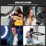 NEEWER Ring Light Kit 18/45cm 55W 5600K Dimmable with Stand Carry Bag view 8