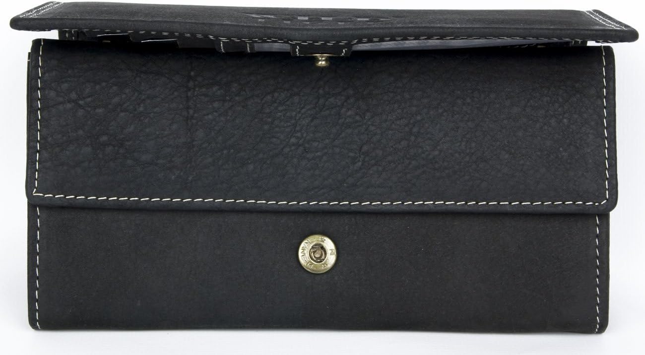 Wild Tiger Women's Dark Grey Genuine Leather Wallet - Image 3