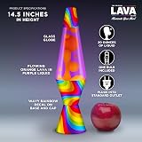 Lava Lamp 14.5" Flowing Colour Original Motion Lamp Orange Purple view 3