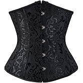 Grebrafan Bridal Underbust Plus Size Vintage Waist Corset Top