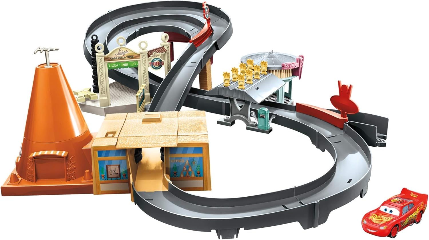 disney pixar cars race around radiator springs playset