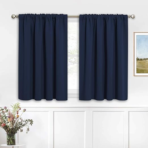 RYB HOME Blackout Curtains Small Window Decor
