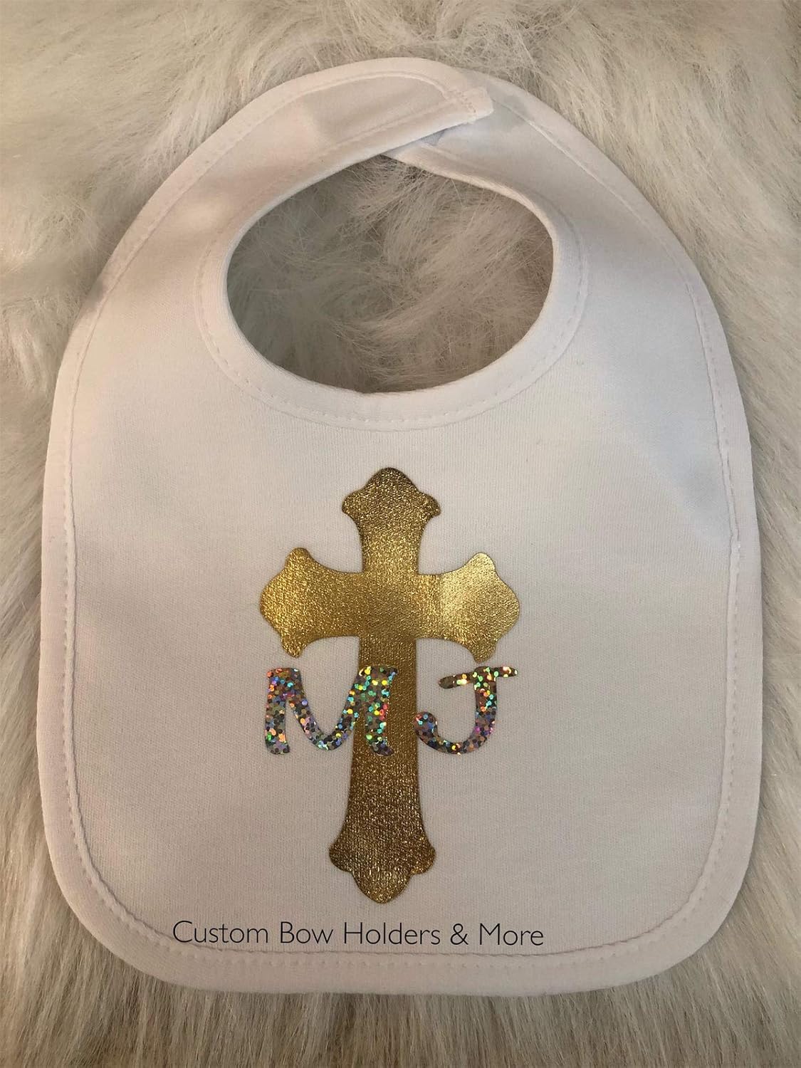 Baptism Baby Bib, Christening Baby Bib, Girl Personalized