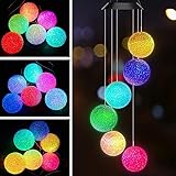 AceList Color Changing Solar Power Wind Chime