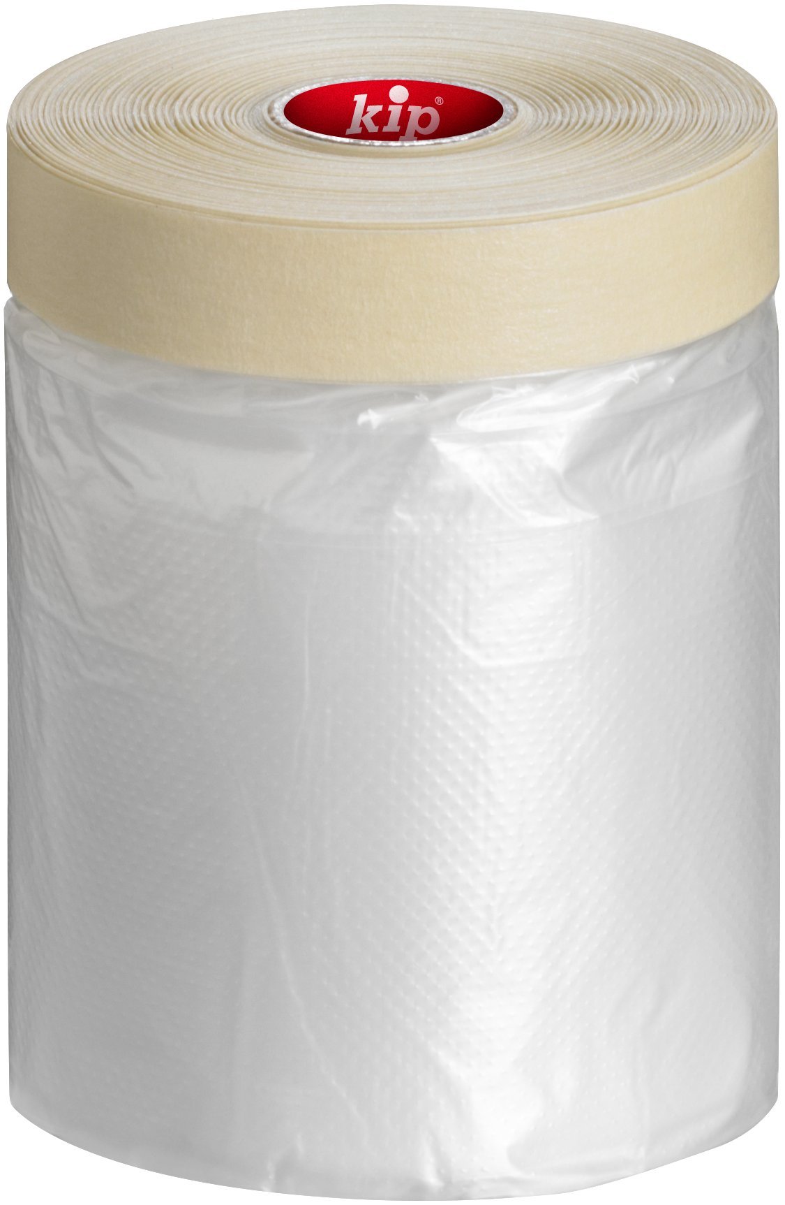 Kip Drop Cloths Pre-Taped Painters Masking Film 550mm x 33m, Masker Masking Tape with Plastic Sheet, Drape for Spraying, Covering, Suitable for Decorating, Automotive, Windows Dust & Paint Protection