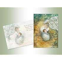Weihnachtskarten Mit Glitzer – Lamm Gottes Design – 14 Karten Mit Umschlägen In Geschenkbox